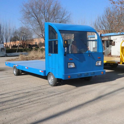 工厂用搬运车  工业电动平板车  大型仓储货物搬运车