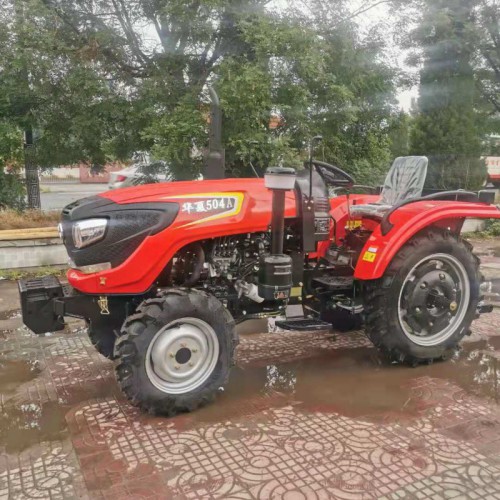华夏504A农用四轮拖拉机 轮距可调 可调到满外1.08米