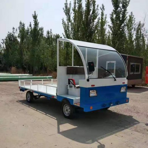 车间厂区搬运车  工业电动平板车  生产建筑搬运车