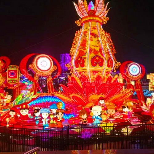 公园度假村景区国庆中秋节装饰项目工程定制亮化方案策划设计灯会