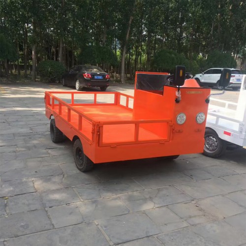 工地平板搬运车  工业电动平板车  工地仓库拉货电瓶车