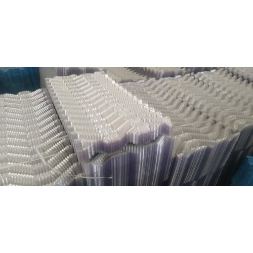 S波填料 工业逆流塔填料 白色透明PVC材质