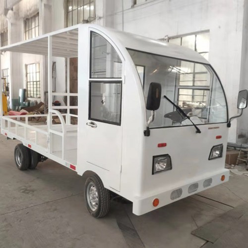 厂区搬运车  电动平板车  工业电动拉货车