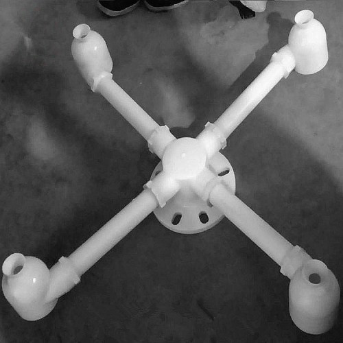 悬壶式喷雾喷头 4喷式无填料塔喷雾喷头 ABS材质