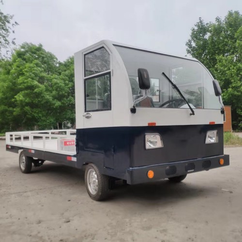 仓库运输电动平板车  加厚型周转工具车  厂区搬运车