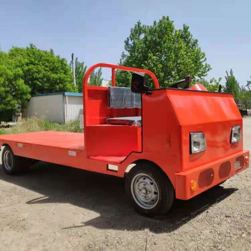 仓库用电动平板车  工地平板搬运车  库房厂区仓储转运车