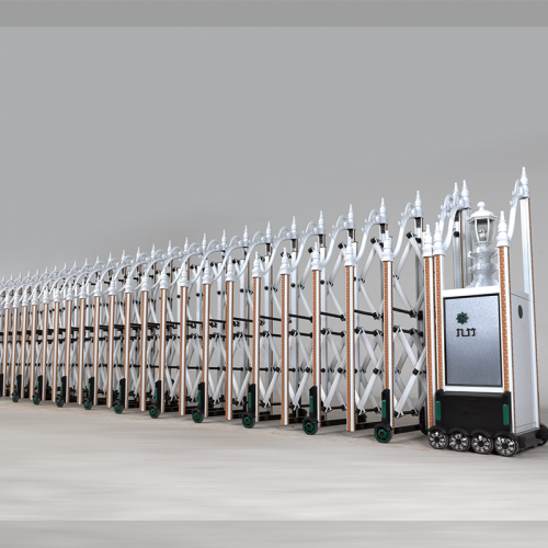 经典插花铸铝伸缩门