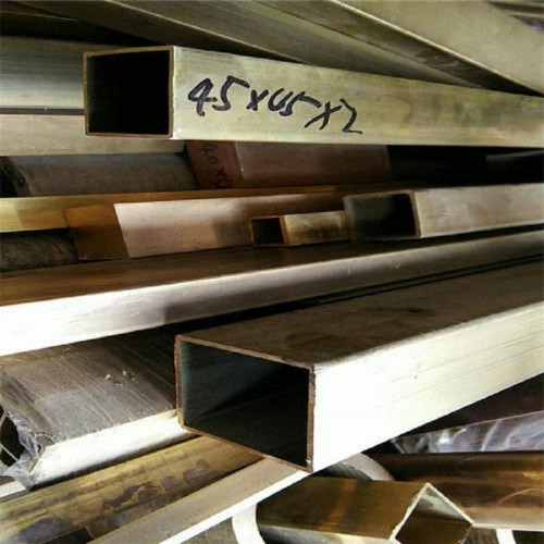 H62、H63、H65国标黄铜管优质黄铜方管扁管装饰专用铜管