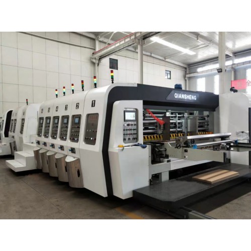 全自动高清印刷上光烘干模切机