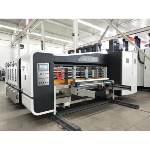 高速四色印刷开槽模切机