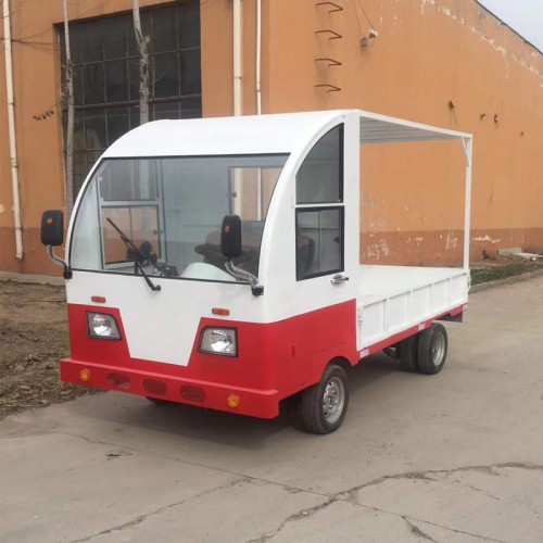 电动平板转运车  工地仓库拉货电瓶车  电动平板车