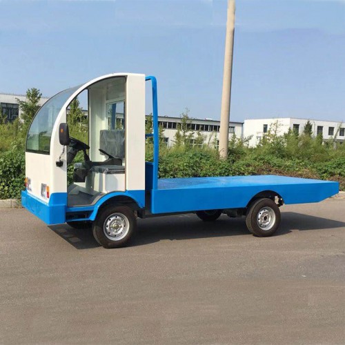 载重王多功能平板车  车间厂区搬运车  工业电动拉货车