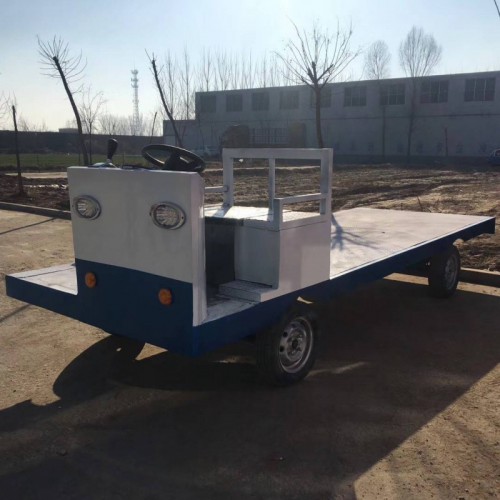 仓库运输电动平板车 重型电动平板搬运车 加厚型周转工具车