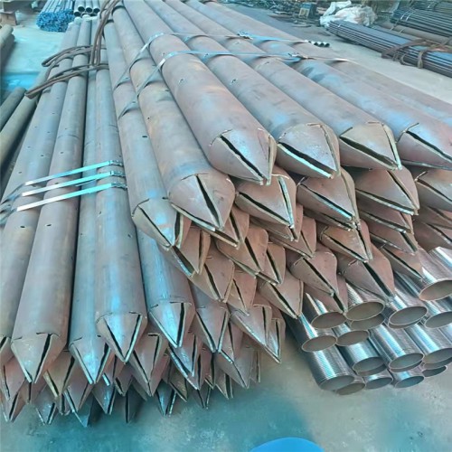 注浆钢管 隧道注浆钢管 20号打孔无缝钢管  一支起订