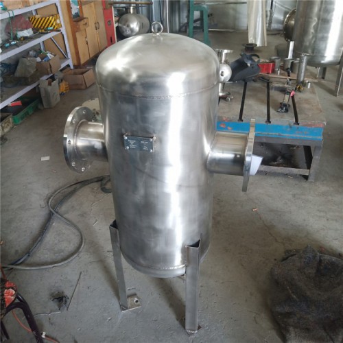滤芯式大口径油气油水过滤分离法兰连接碳钢DN100液气分离器