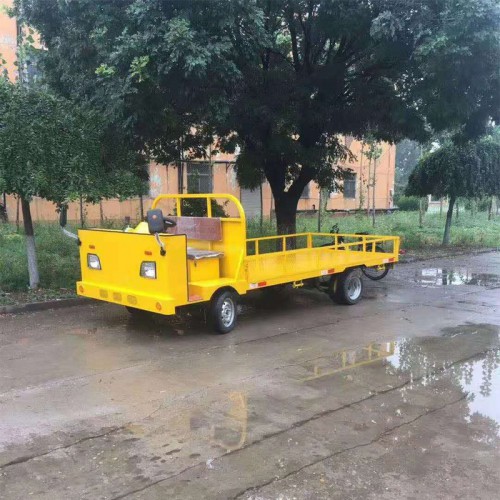 厂区搬运车  电动平板车  工地仓库拉货电瓶车