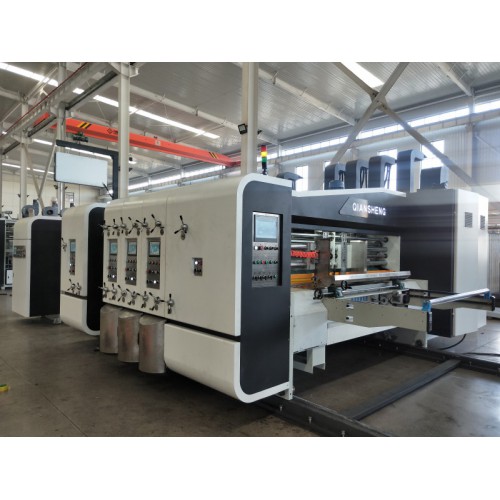 高速三色免版模切＋联动线一体机