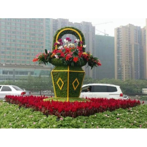 花卉雕塑 摆设花艺绿植造型定制