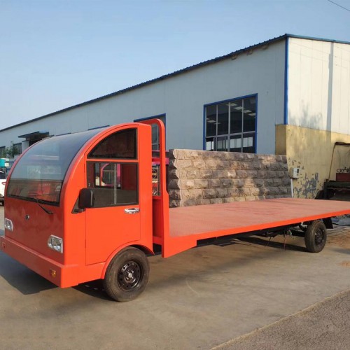 工业电动平板车  厂区货物搬运车  工业电动周转车