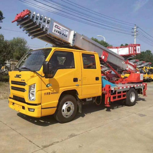 高空作业车 江铃16米黄牌双排高空作业车