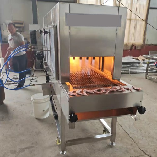 义康牌  鸡腿烧毛机  翅中燎毛机  鸭翅喷毛机