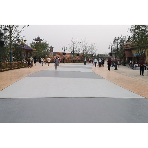 彩色洗砂地坪砾石聚合物地坪价格在线咨询