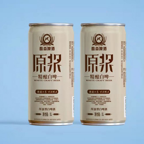 库森平口原浆白啤 易拉罐啤酒 白啤厂家 白啤批发 白啤价格