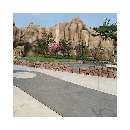 彩色压模混凝土施工做法 彩色压花地坪施工步骤包工包料报价