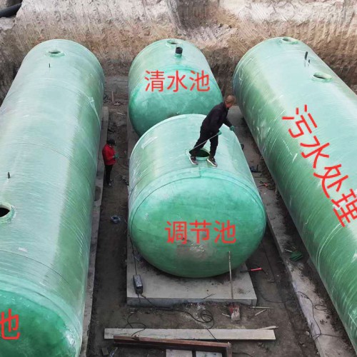 新疆玻璃钢化粪池 玻璃缸污水提升泵站 玻璃缸消防水池