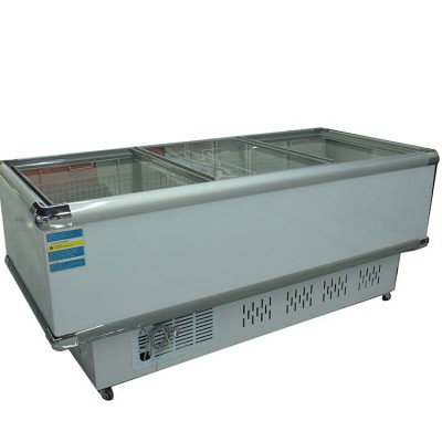 超市展示冷冻岛柜 冷藏无霜组合卧式岛柜
