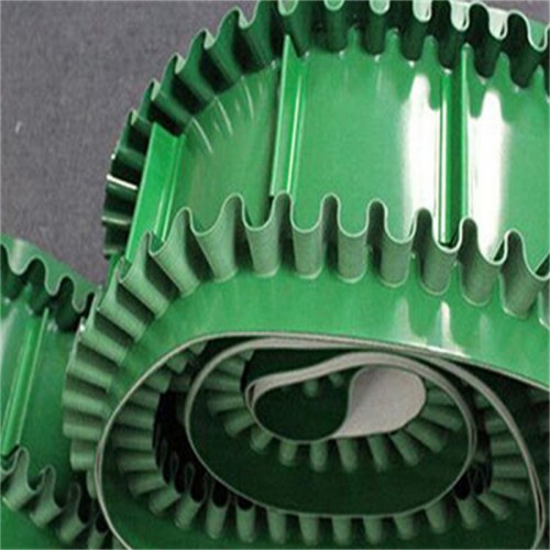 绿色输送带 裙边挡板绿色输送带