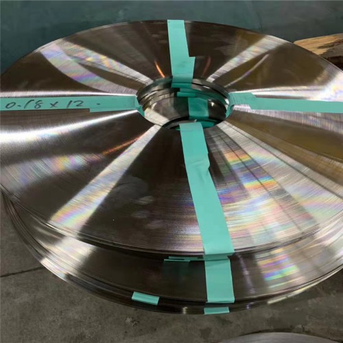 供应光面无磁不锈钢卷带进口301不锈钢带特硬发条料