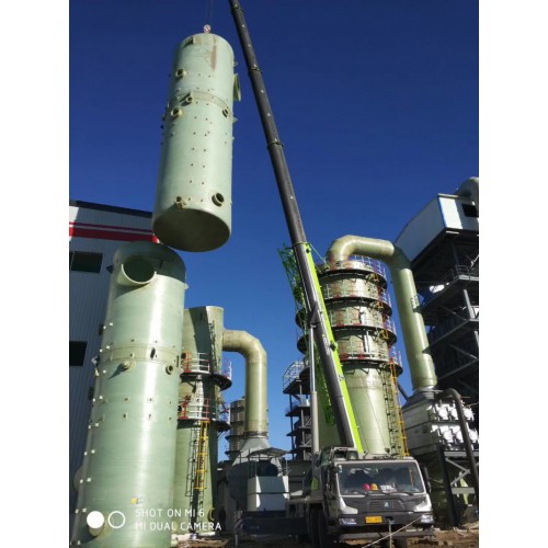 厂家供应玻璃钢脱硫塔除尘器 烟气脱硫除尘器 砖厂玻璃钢脱硫塔