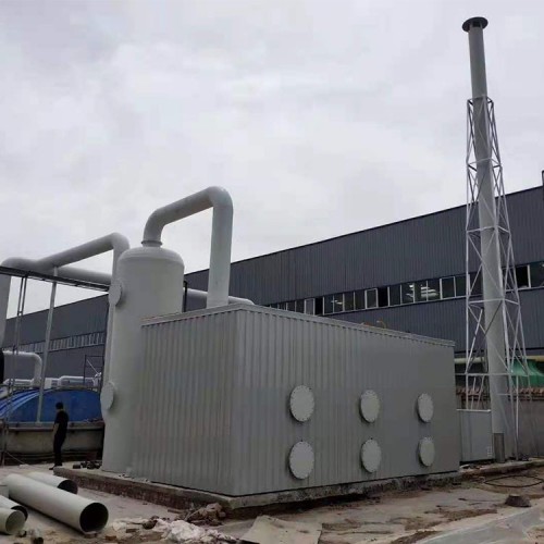 生物除臭滤池垃圾房除臭装置除臭塔玻璃钢生物除臭箱废气处理设备