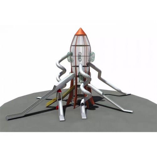 户外儿童无动力不锈钢滑梯组合滑梯