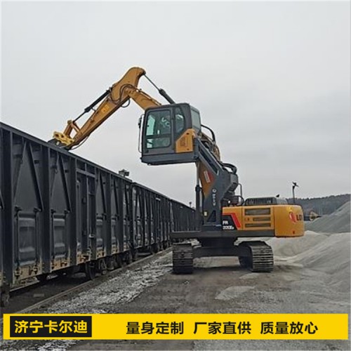 挖掘机升降驾驶室改装 升高驾驶室 火车平仓使用