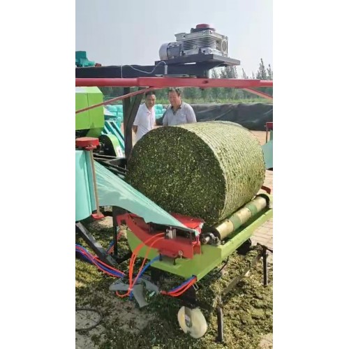 青储饲料打捆机 大型青贮包膜机 大型打捆包膜机