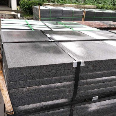 芝麻黑 自然面花岗岩 芝麻灰加工厂