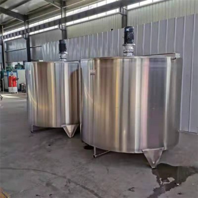 不锈钢搅拌罐 果酒不锈钢勾兑罐 内盘管恒温双层保温罐定做