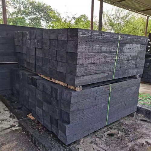 程安 岔道铁道用轨枕 高温高压浸油枕木 松木枕木