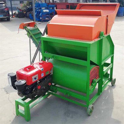 中型花生摘果机 柴油摘花生机器 花生果秧分离机