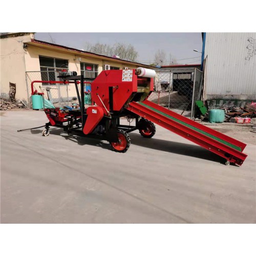 青储秸秆打捆机 青储饲料打捆包膜一体机 打捆包膜机厂家