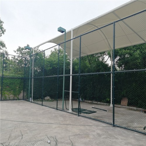 体育设施护栏网 网球场包塑勾花网