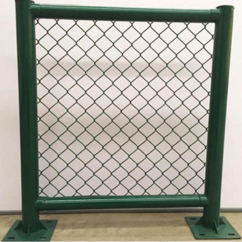 运动场围栏网 墨绿色球场浸塑勾花网