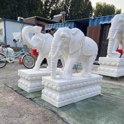 石头大象 石头大象厂家定制 河北石头大象