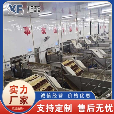 小龙虾加工设备 龙虾清洗低温冷冻线