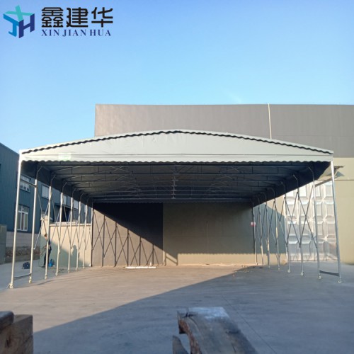 户外推拉蓬活动遮阳篷电动雨棚临时搭建伸缩式帐篷