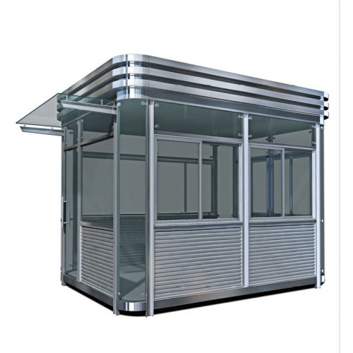 合肥治安巡逻岗亭 物业岗亭 钢结构岗亭 移动岗亭 圆弧形岗亭