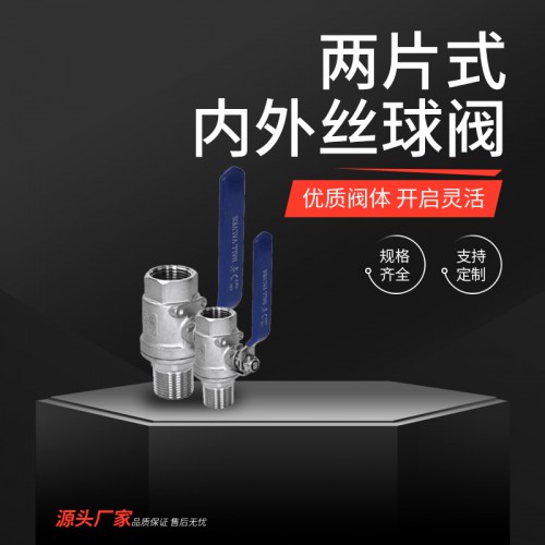 两片式外丝球阀