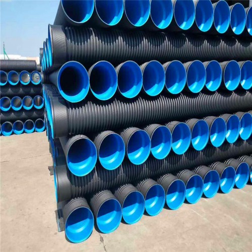 排水排污国标pe波纹管 白色160pe波纹管